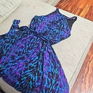 Express Halter style Cocktail Mini Dress Multi colors Size small